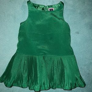 Janie and Jack Green Dress -  12-18 months